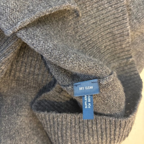 Polo Ralph Lauren Mens Gray 100% Lambswool V-Neck Button Cardigan Sweater Large - Picture 7 of 7